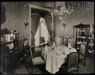 Prywatna jadalnia w Hotelu Knickerbocker, 1906 (srebrny odbitka żelatynowa)