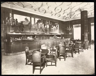 The Old King Cole Bar w hotelu Knickerbocker, 1906 (srebrny odbitka żelatynowa)