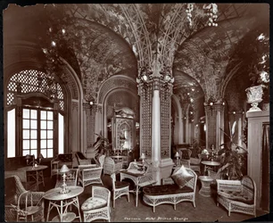 Herbaciarnia w hotelu Prince George, 1907 (srebrny odbitka żelatynowa)