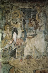 Fresk Zwiastowania w Santa Maria Antiqua, 565-578
