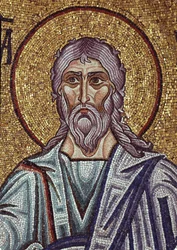 Prorok Jeremiasz, detal mozaik wewnętrznych w bazylice św. Marka, XII wiek