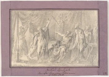 Ryszard Lwie Serce. Scena z powieści „Talizman” (1825) Waltera Scotta