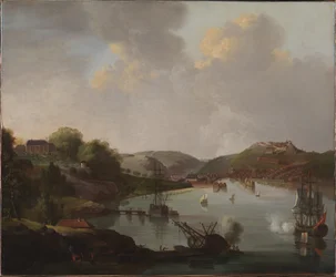 Widok Frederikshalda w Norwegii