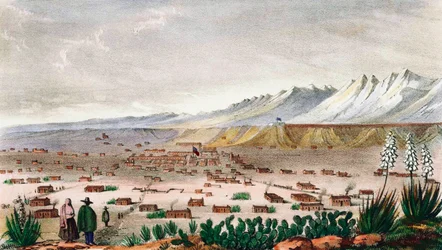 Santa Fe, Nowy Meksyk, ok. 1848 r. (druk)