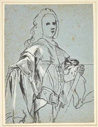 Studium do portretu, prawdopodobnie autorstwa A.G. Moltke