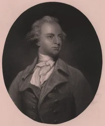 Portret Sir Abraham Hume, Second Baronet (1749-1838), rycina G Stodard z obrazu Joshuy Reynoldsa, 25x33 cm, Virtue and Co Publisher, Londyn, ok. 1860