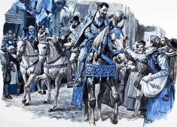 Henryk Wielki, z "Historii Francji" (gwasz na papierze)