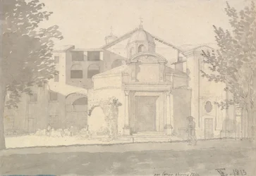 Odcinek Via Sacra, Rzym Kościół Świętych Kosmy i Damiana, 1814-15.