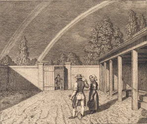 Podwójna tęcza. Ilustracja do „Perspektywy liniowej”, płyta V