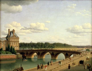 „Paryż, widok na Pont Royal, Quai Voltaire”, 1812 r.