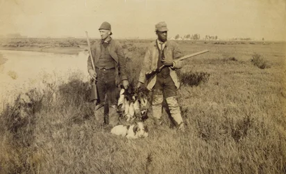 Koniec sezonu kaczego, Turks Island, Kalifornia, 1885 (srebrny odbitka albumu)