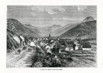 Dolina Mont-Dore-les-Bains, Francja, XIX wiek
