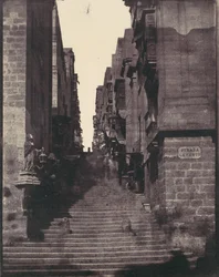 Strada Levante, Valletta, Malta, lata 50. XIX wieku.