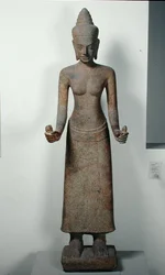 Posąg bogini Lakszmi z Preah Ko, Bayon Style