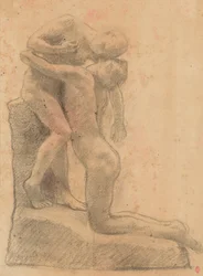 Çacountala, ok. 1888 (węgiel i estompe na papierze)
