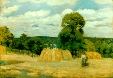 Żniwa w Montfoucault, 1876 r.