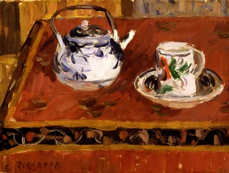 Martwa natura, filiżanka i czajniczek, 1899.