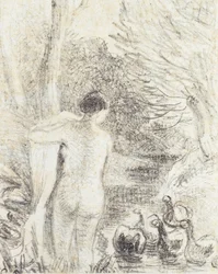 Akt z łabędziami, ok. 1895 (badanie dla 258996)