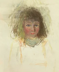 The Artists Son Georges, detal, ok.1880 (wc i grafit na grubym papierze tkanym)