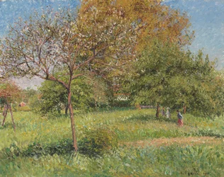 Wielki Orzech, Rano, Eragny; Le Grand Noyer, Poranek, Eragny, 1901