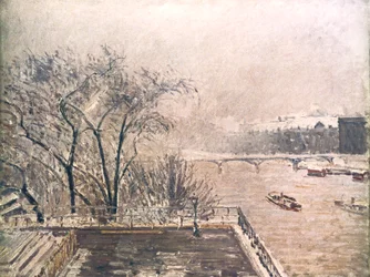 Luwr pod śniegiem, 1902
