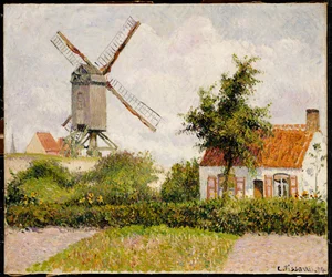 Wiatrak w Knokke, Belgia, 1894