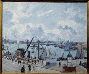 Port zewnętrzny Le Havre, nabrzeże Southampton Obraz Camille Pissarro (1830-1903) 1903 Le Havre, Muzeum Sztuk Pięknych