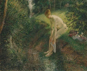 Kąpiący się w lesie, 1895.