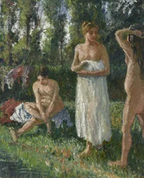 Kąpiący się, ok. 1895 (olej na płótnie)