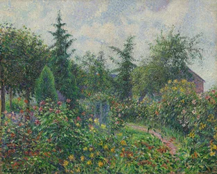 Ogród i kurnik u Octave Mirbeau, Les Damps, 1892.