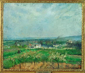 Krajobraz w Pontoise (obraz na płótnie)