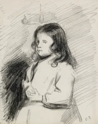 Portret Ludovica-Rodo Pissarro 1878-1952, c1883-1