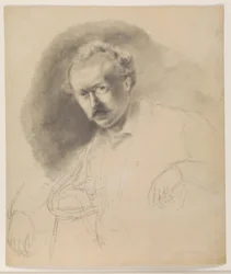 Portret malarza Fritza Melbye (1826-1869)