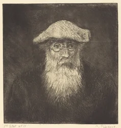 Autoportret Camille Pissarro, sam, około. 1890.