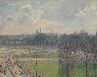 Ogród Tuileries w zimowe popołudnie, 1899.