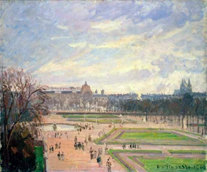 Ogrody Tuileries, 1900.