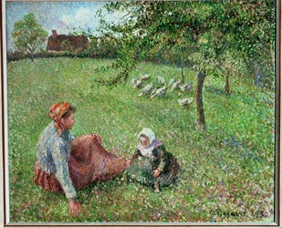 Pastwisko gęsi (olej na płótnie)