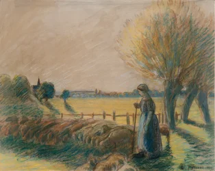 Pasterka Eragny, ok. 1890 r.
