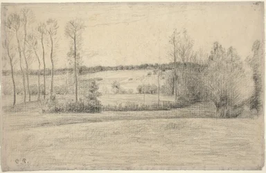 Drzewa i łąki w Eragny, 18951900.