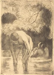 Dwie kąpiące się kobiety Dwie kąpiące się, 1895.