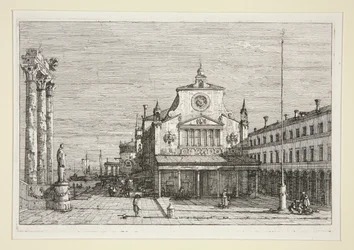 Wyimaginowany widok S. Giacomo Di Rialto, z serii Vedute (Widoki)