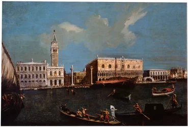 Canal Grande, Piazzetta i Pałac Dożów w Wenecji, XVIII wiek.