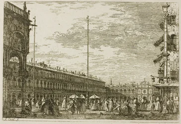 Le Procuratie niove e S. Ziminian V, z Vedute