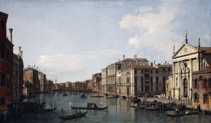Canal Grande w Wenecji, patrzący na południowy wschód od San Stae do Fabbriche Nuove di Rialto,