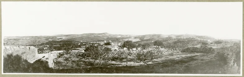 Betlejem: widok na południe z Herodium w oddali, 1917