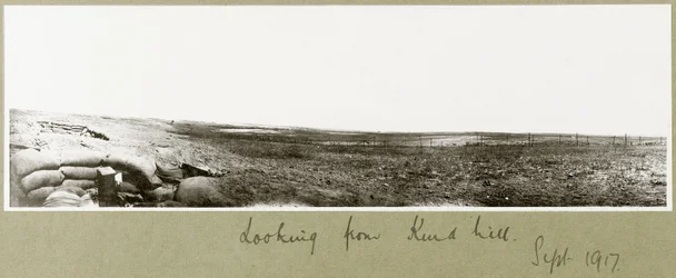 Patrząc z Kurd Hill, wrzesień 1917