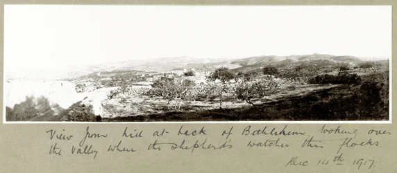 Widok ze wzgórza za Betlejem, 14 grudnia 1917