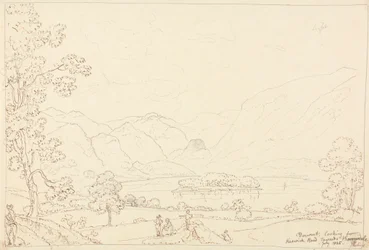 Derwent patrząc w kierunku Borrowdale, lipiec 1835