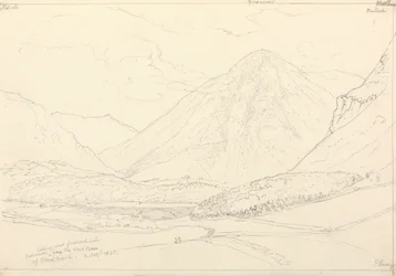 Grasmoor od zachodniego podnóża Mellbreak, 2 sierpnia 1835