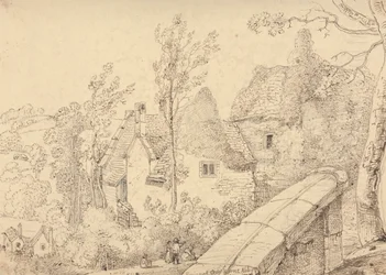 Ruiny opactwa Crewkerne, maj 1833 r